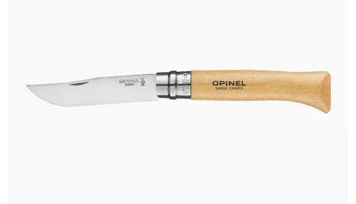 Opinel No.10 Stainless Steel มีดพับขนาดเล็กใบมีด 10 นิ้ว. อเนกประสงค์ ตัดเชือก เหล่านี้ แกะไม้ พกพาสะดวก ราคาน่าคบ