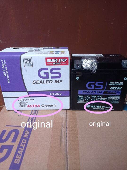 AKI ACCU GTZ6V FULL KERING 100%ORI VARIO 125.150 PCX.YAMAHA .SUZUKI