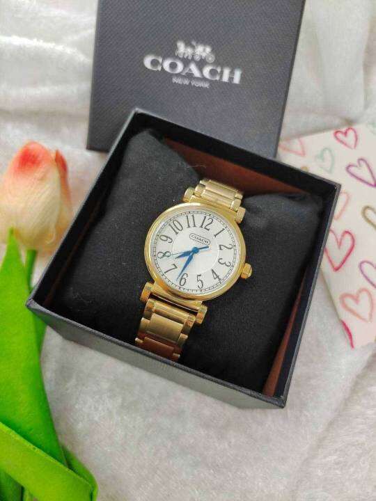 ประกันศูนย์ไทย-coach-รุ่น-co14501720-นาฬิกาสำหรับผู้หญิง-สีทอง-ขนาดหน้าปัด-30-มม