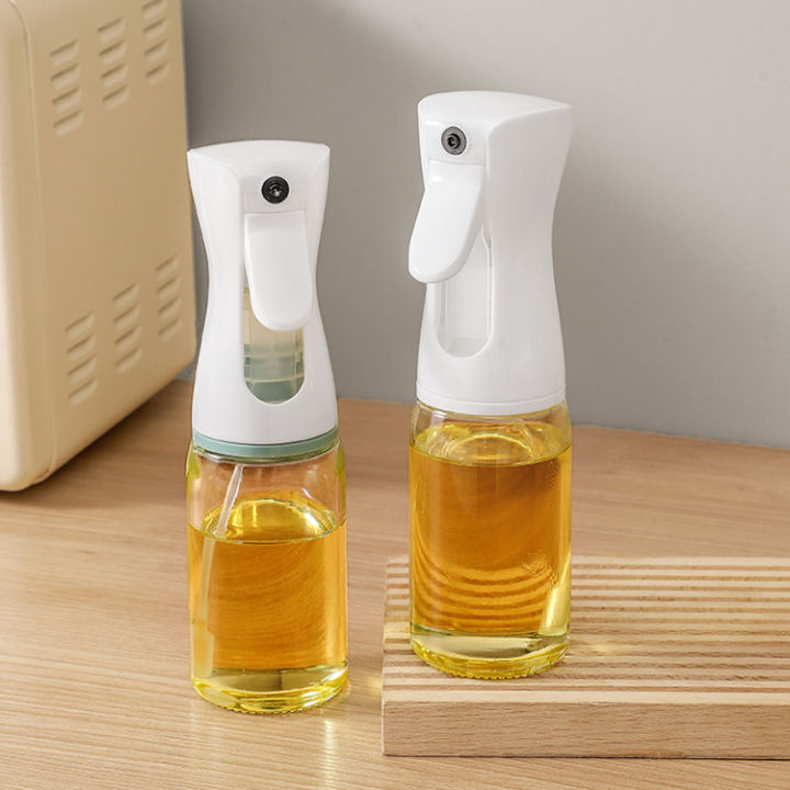 LBACK Edible Oil Spray Bottle Olive Oil Plastic Sprayer Kitchen