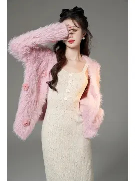 Cheap white fur on sale coat