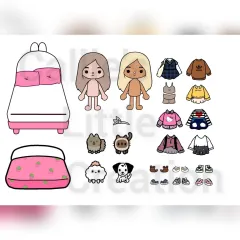 Toca Boca Character Outfit Sticker