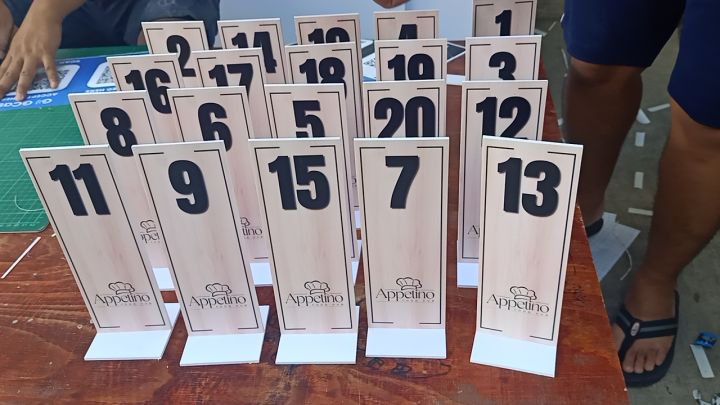 Back to Back Table Number Standee Sintra Board | Lazada PH