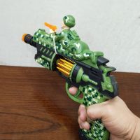 ปืนของเล่นมีไฟ มีเสียง Gun toys ลายทหาร ปืนของเล่นเด็ก