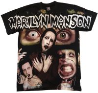 เสื้อวง Ovp โอเวอร์ปริ้น Marilyn Manson 90’ size “ M / L / XL 650฿ รวมส่ง ด่วน ขายปลีกและส่ง