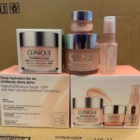 Clinique Moisture Surge Gift Set 3ชิ้น  Clinique Moisture Surge 100-Hour Auto-Replenishing Hydrator 125ml เจล-ครีมผิวหน้า  Clinique All About Eyes 15ml Eye Moisturizer อายครีม  Clinique Moisture Surge Face Spray Thirsty Skin Relief 30ml สเปรย์น้ำแร่