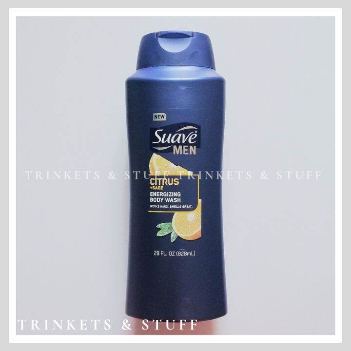 Suave Men Citrus + Sage Energizing Body Wash 828ml Lazada PH