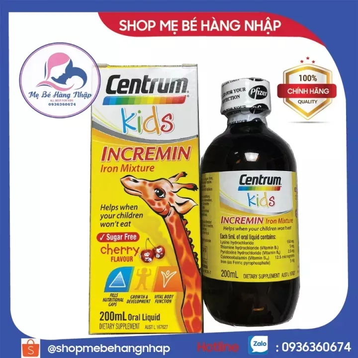 Date t6/23 Centrum kids INCREMIN Iron Mixture cho bé 200ml – Centrum , SKU-1765835606_VNAMZ-7907851585 – lazada.vn 🛒Top1Shop🛒 🇻🇳Top1Vietnam🇻🇳 🛍🛒 🇻🇳🇻🇳🇻🇳🛍🛒