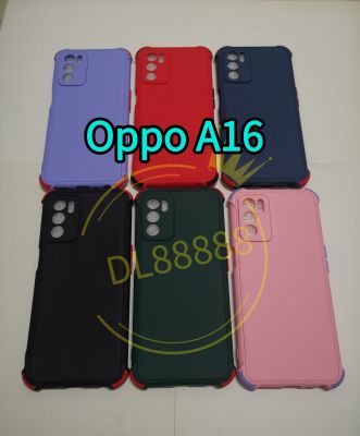 A16 ✨พร้​อมส่งในไทย✨เคสTPU​นิ่ม​สี​พื้น​ปุ่ม​สี For Oppo A16 / OppoA16 / Oppo A15 / A15s / Oppo A15s / OppoA15 / A53 2021 / A53 / A16k