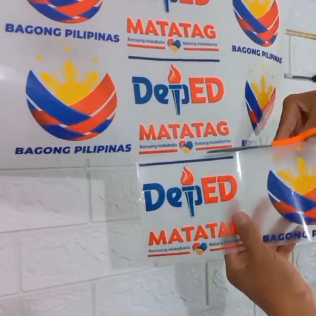 diy logo transfer 2pcs deped matatag-bagong pilipinas dtf | Lazada PH