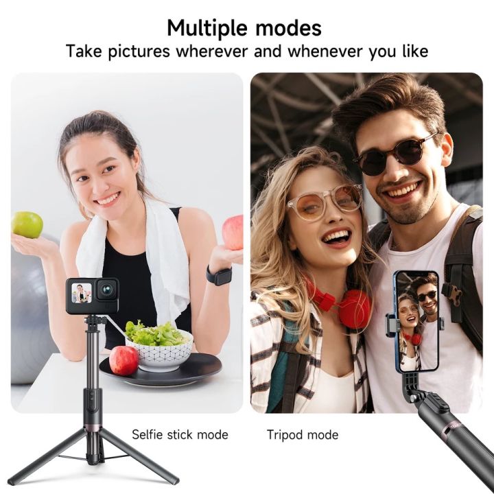 telesin-40m-wireless-bluetooth-remote-control-for-gopro-hero-11-10-9-8-max-vlog-selfie-stick-tripod-for-iphone-14-samsung-huawei