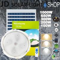 JD 100W 200W 300W 650W 1000W โคมไฟเพดานไฟโซล่าเซลล์ไฟวงกลมไฟสปอร์ตไลท์ ไฟเพดาน Solar Light LEDโคมไฟถนน ไฟกิ่ง ไฟพลังงานแสงอา