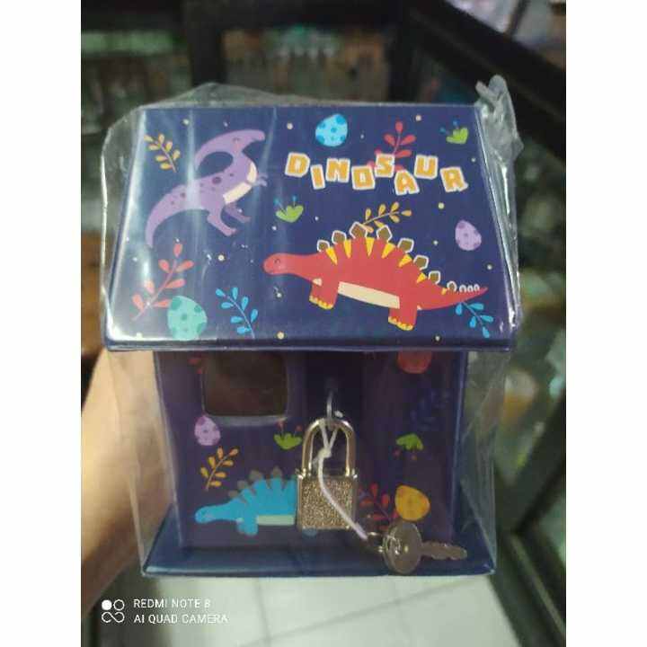 Celengan Rumah Kecil Dino | Lazada Indonesia