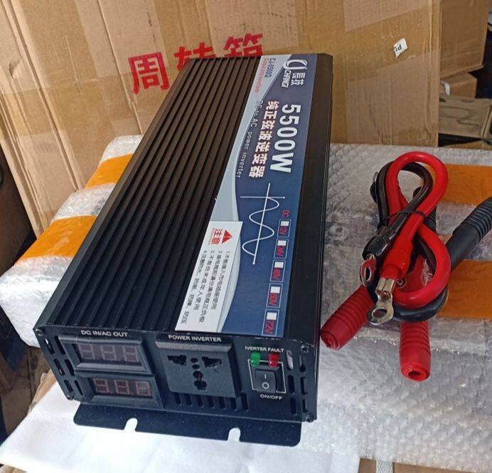 อินเวอร์เตอร์-เพียวซายเวฟ-5500w24v-cj-inverter-pure-sine-wave-ของแท้-เครื่องแปลงไฟฟ้า-ส่งจากโรงงานโดยตรง