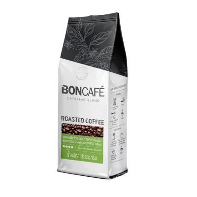BONCAFEกาแฟ ชนิดบด /เอสเปรสโซ่/250 กรัม/กาแฟแบบบดและแบบเม็ดบอนคสเฟ่ต์/รสขม เข้ม เอสเปรสโซ่เเท้