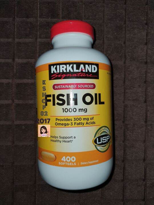 kirkland fish oil 400 gels 1000mg exp 082025 Lazada PH