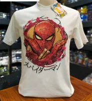 เสื้อMarvel ลิขสิทธิ์แท้ ลาย Spider Man สีขาว ( MVX-065 )