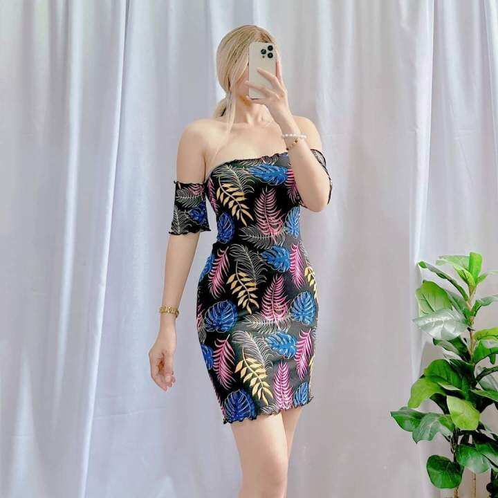 Lazada off sale shoulder dress