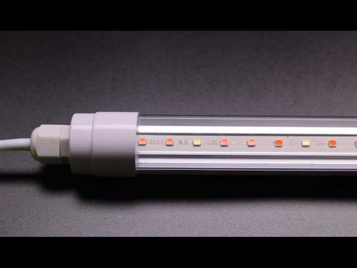 Waterproof T8 Double Row Length 60cm 18W Full Spectrum T8 LED grow ...