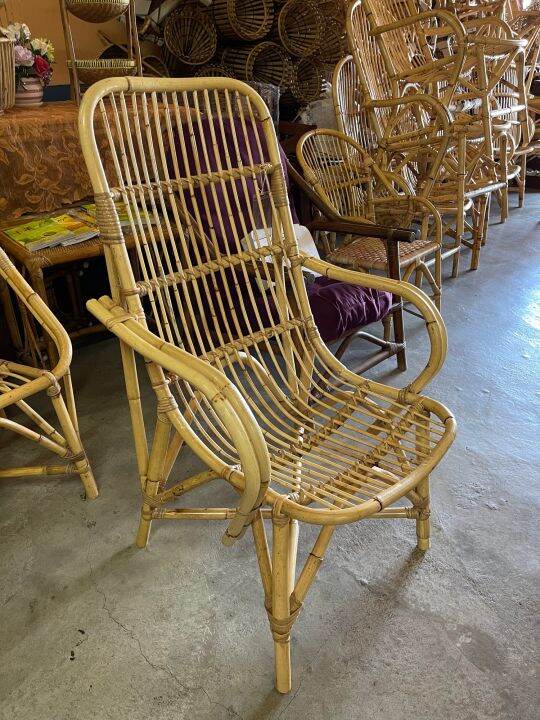 Mantang High Back Rattan Chair Lazada