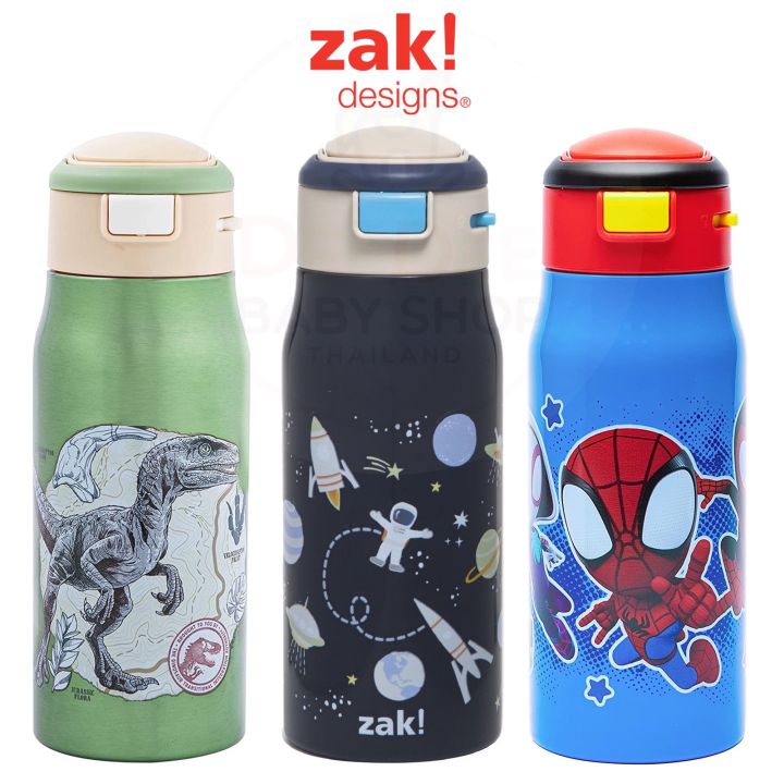 Zak Designs 13.5 oz Mesa Kids Water Bottle Stainless Steel Vacuum