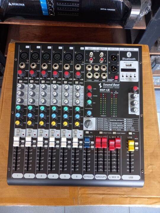 MIXER Sound Best MGP6X เอฟเฟกแท้ USB บูธูท Lazada.co.th