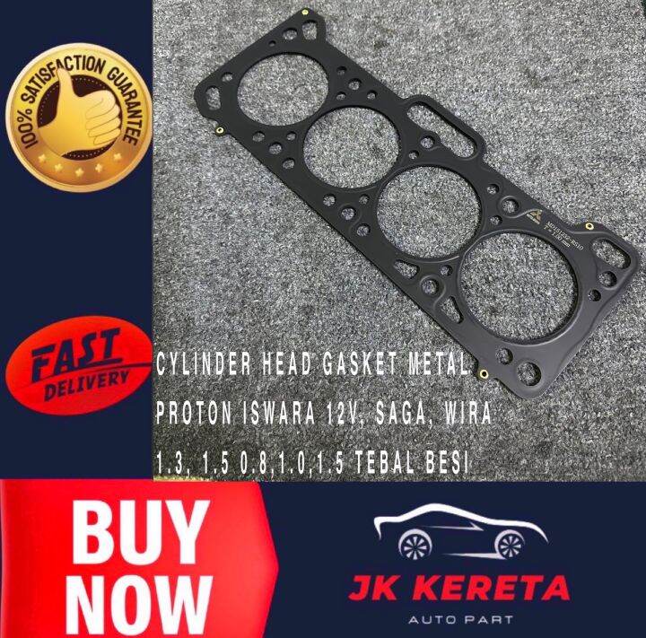 CYLINDER HEAD GASKET METAL PROTON ISWARA 12V, SAGA, WIRA 1.3, 1.5 0.8,1