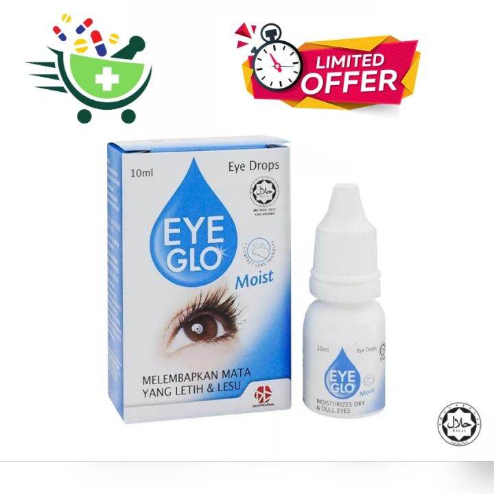 [Limited Time Offer] EYE GLO MOIST Eye Drops 10ml-For Dry, Tired ...