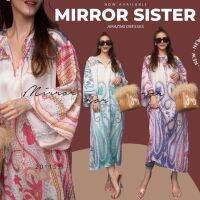 ?ป้าย Mirrorsister​ 20115.9 เดรสทรงใส่สบายผ้าทอลายเพสลีย์ สไตล์East India แพทเทรินทรงหลวมๆเบสิคใส่ง่าย