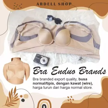 Enduo Brands La Lacey Bra Busa Lace Push Up Lembut Halus Kawat Nyaman –
