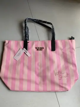 Victoria's Secret Pink gold glitter backpack and matching tote bag