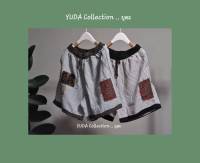 YUDA Collection
? Striped linen shorts กางเกงขาสั้น เอวสม๊อครอบ กระเป๋าข้าง-กระเป๋าหลัง ดีไซน์แต่ง ผ้า patchwork ผ้า linen นุ่ม สีเขียว สีดำ