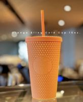 Starbucks Thailand Exclusive Matte Orange Studded Tumbler  16 oz