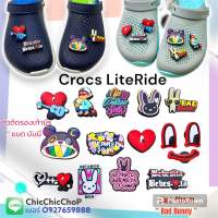 JBLR ??” ตัวติดรองเท้ามีรู crocs LiteRide “ แบด บันนี่ ” ?? shoe Charm Crocs LiteRide “ Bad Bunny “ JBB งานดี คมชัด