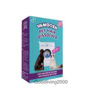 (Free shipping) Vamoosh  Pet Hair Dissolver ผลิตภัณฑ์ซักผ้าเพื่อสลายขนสัตว์ (1 กล่อง 3 ซอง) กำจัดขนสัตว์เลี้ยงบนผ้า ซักที่นอนสัตว์เลี้ยง