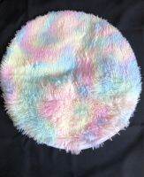 พรมสีรุ้ง ขนยาว ทรงกรม129บาท ขนาดผ่าศูนย์กลาง60cm