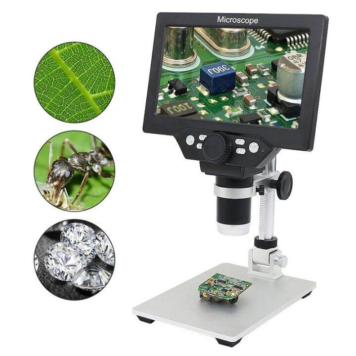 1200X Microscope Digital Portable 7" LCD Video Microscope 12MP for