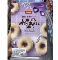 Donuts With Glaze Icinge Mix Flour ( Coles Brand ) 550 G. แป้งผสมสำเร็จรูป สำหรับ ราดแต่งหน้าโดนัท ( ตรา โคลส์ ) โดนัท วิท เกลซ ไอซิ่ง มิกซ์ เฟลาร์