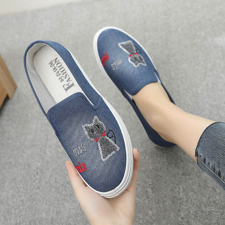 Old Beijing Cloth Shoes New Style Flat Heel Soft Bottom Student