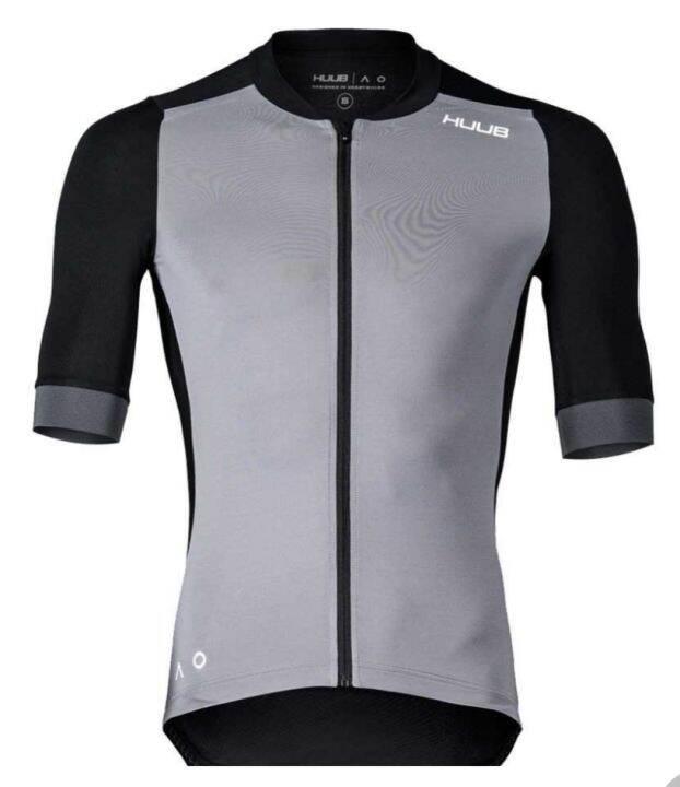 CYCLING JERSEY HUUB AVENTUS ONE SHORT SLEEVE JERSEY EXCALIBUR GREY