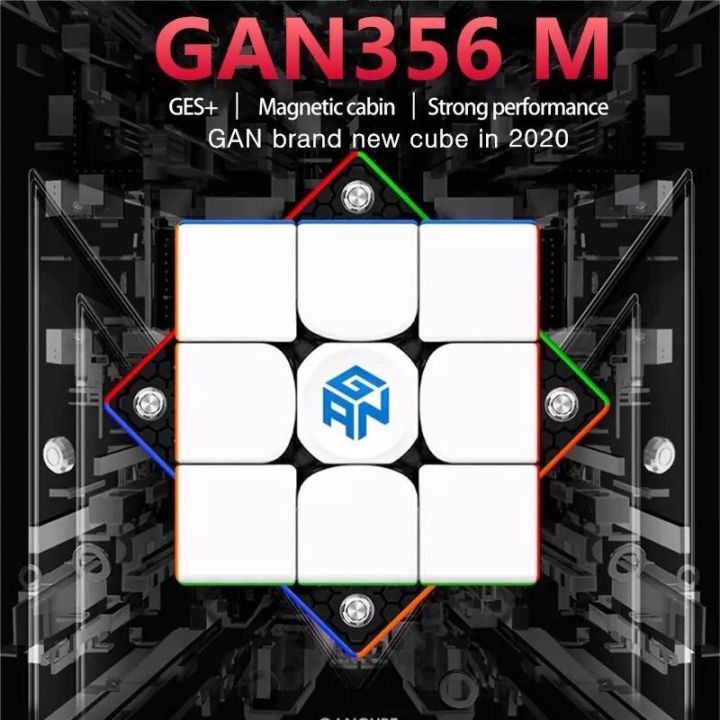 พร้อมส่งจากไทย-ของแท้100-gan356-m-รูบิก-รูบิค-มีแม่เหล็ก-gan356m-cube-gan-356m-magnetic-speed-magic-cube-rubik-ถูกที่สุด