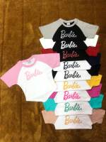 ครอป ลาย Barbie เอววี เสื้อนมโต