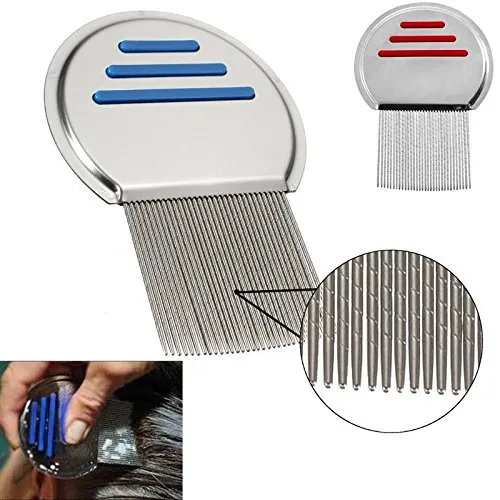 Nit Free Terminator Lice Comb Stainless Steel Hair Lice Treatment Comb