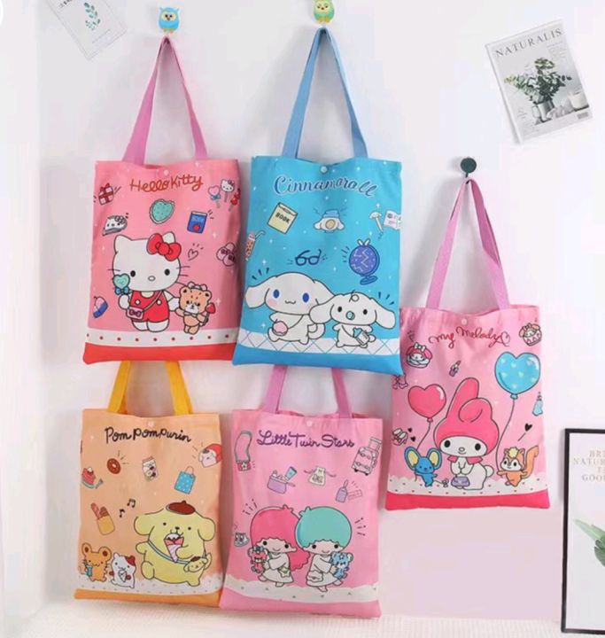 Shopping School Tote Bag Sanrio Character Hello Kitty Kuromi My Melody 