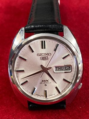 Seiko 5 DX 25 jewels Automatic ตัวเรือนสแตนเลส นาฬิกาผู้ชาย สองของแท้
