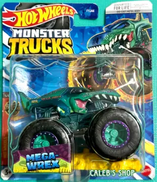 Hot Wheels Monster Trucks Roarin' Wreckers, 1:43 Scale Mega-Wrex Toy Truck  with Lights & Sounds