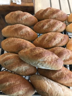 Whole wheat baguette 100 g /pcs weight before baking ( rolls set of 8 pcs) European homemade bakery