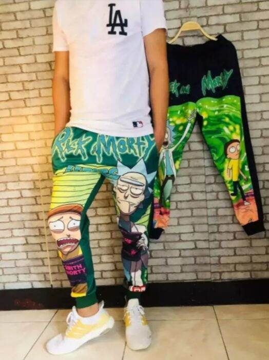 NEW Rick & morty jogger shorts ;;; M/L main image 1