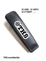 คลิปหลัง (ไม่มีโลโก้) IC-G88 , IC-50FX , IC-F1000T , ... ที่หนีบเข็มขัด วิทยุสื่อสาร