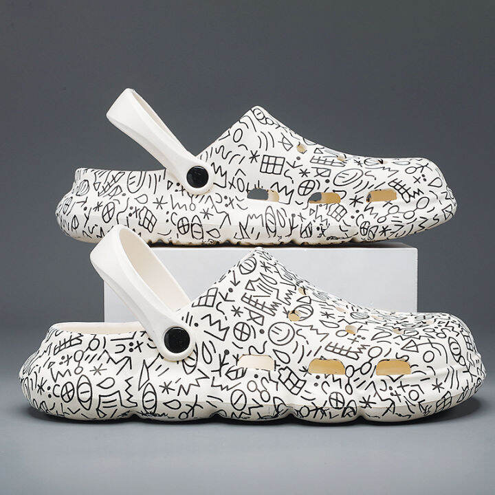 Porous Shoes Men's Summer Outer Wear 2023 New Ins Trendy Men's Closed